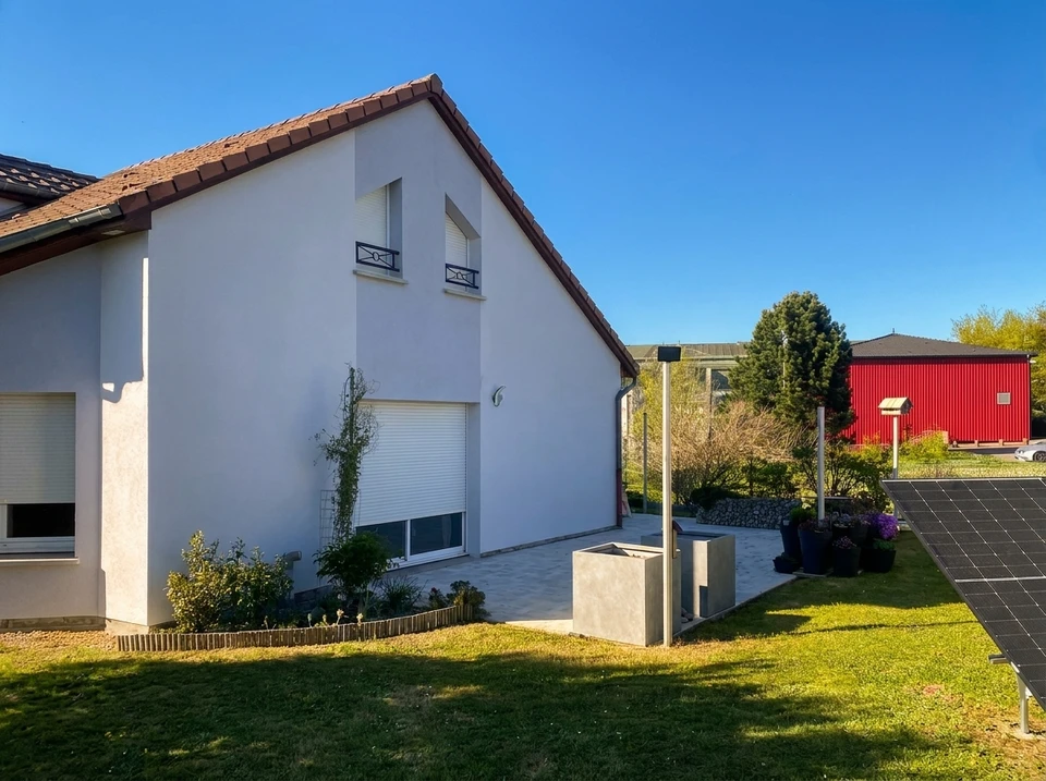 Ouvrier en bâtiment appliquant de l'enduit sur un mur intérieur avec une taloche